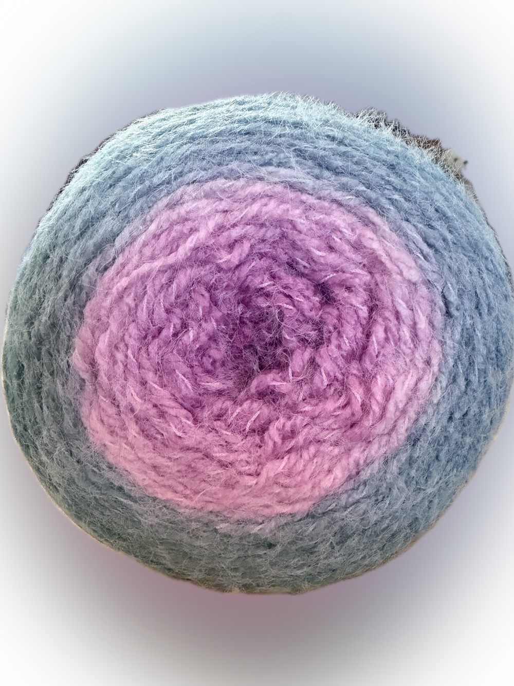 Sunning Color Combo -Caron Colorama Halo Yarn / Perfect Phasing / Blue Raspberry